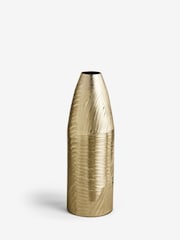 Gold Metal Textured Extra Large Floor Vase - Image 4 of 4