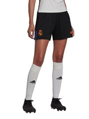 adidas Black Real Madrid Training Shorts Womens - Image 1 of 2