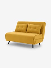 MADE.COM Butter Yellow Borg Haru 2 Seater Sofa Bed - Image 1 of 3