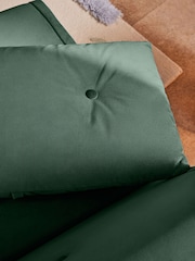 MADE.COM Smooth Velvet Moss Green Haru 2 Seater Sofa Bed - Image 7 of 9