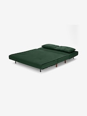 MADE.COM Smooth Velvet Moss Green Large Haru 2 Seater Sofa Bed - Image 4 of 7