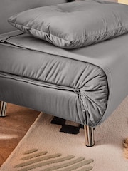 MADE.COM Marshmallow Grey Large Haru 2 Seater Sofa Bed - Image 3 of 6