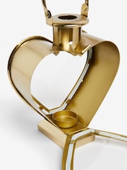 Gold Mini Metal Heart Lantern Candle Holder - Image 3 of 5