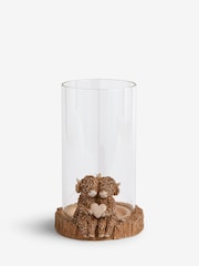Natural Hamish The Highland Cow Hurricane Candle Holder - Image 4 of 5