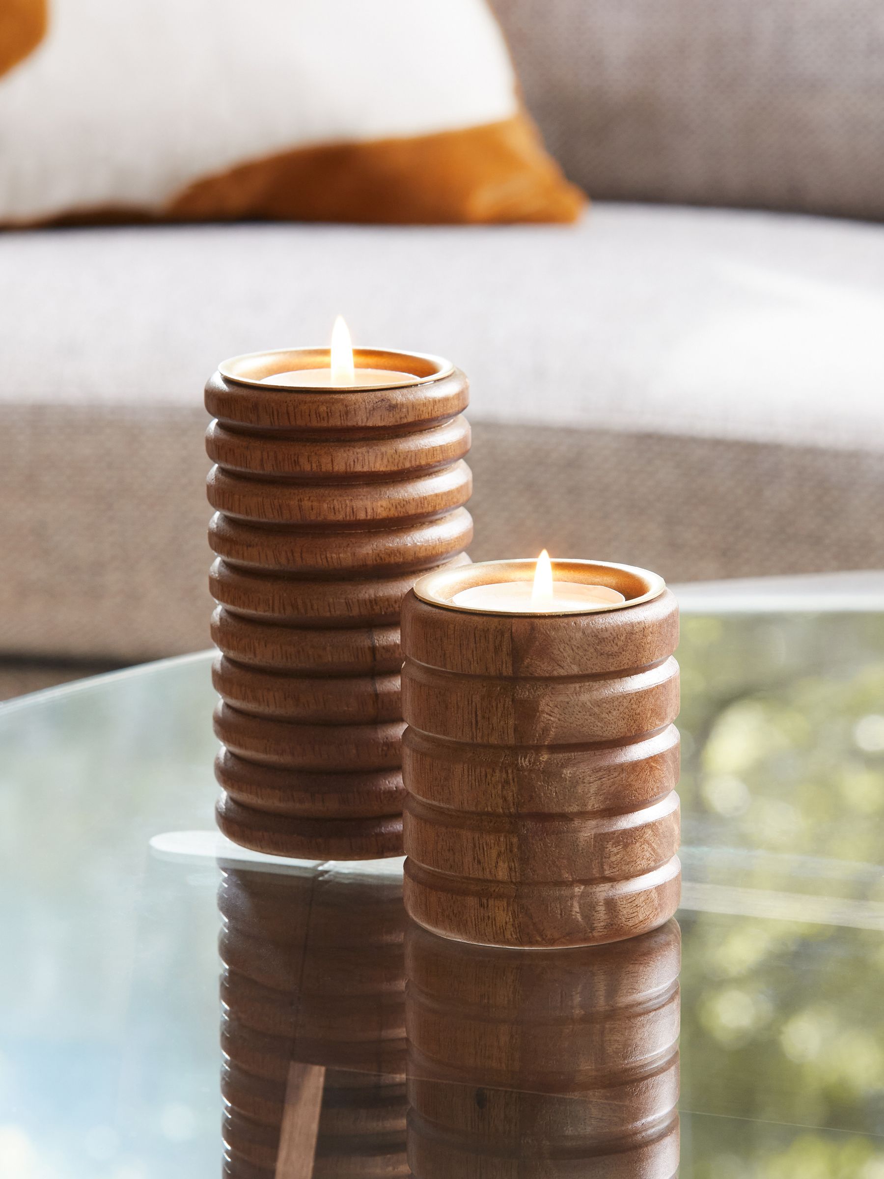 Scandi tea light holder on sale