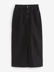 črna - Denim dolga obleka - Slika 1 iz 6