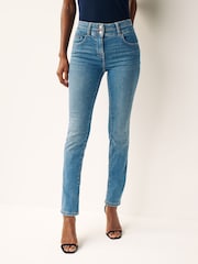 Denim Dark Blue Greencast Slim Lift And Shape Jeans - Image 1 of 6