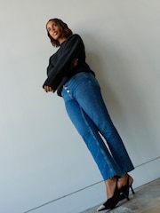 Denim Dark Blue Comfort Stretch Straight Jeans - Image 1 of 7