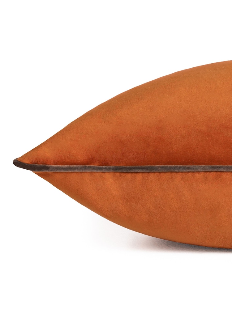 Furn Orange Meridian Velvet 55cm X 55cm Cushion Cover - Image 6 of 6 Furn Orange Meridian Velvet 55cm X 55cm Cushion Cover - Image 6 of 6