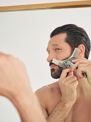 Metal Beard Shaper and Comb - Image 1 of 8
