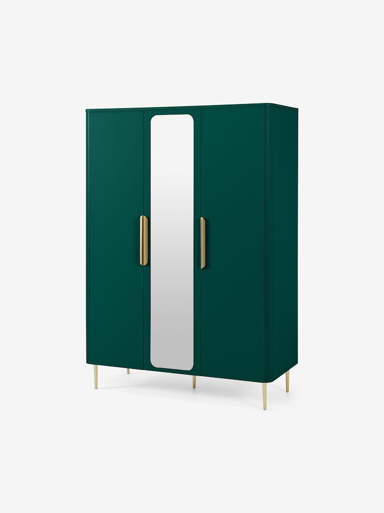 MADE.COM Green Ebro Triple Wardrobe - Image 1 of 7