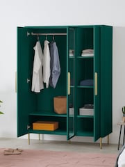 MADE.COM Green Ebro Triple Wardrobe - Image 5 of 7