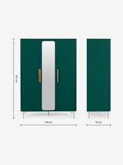 MADE.COM Green Ebro Triple Wardrobe - Image 7 of 7