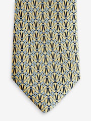 Yellow Geometric Signature Made In Italy Design Tie - Image 2 of 3