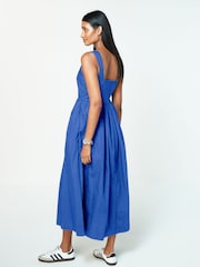 Blue Summer Poplin Dress - Image 3 of 6