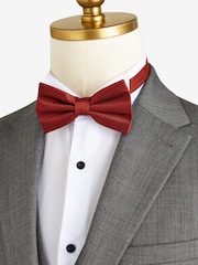 Rust Orange Textured Silk Bow Tie - Image 1 of 2