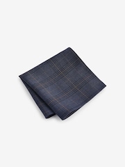 Grey Heritage Check Slim Tie And Pocket Square Set - Image 2 of 4