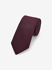 Burgundy Red Textured Tie - Image 1 of 3