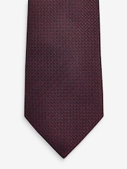 Burgundy Red Textured Tie - Image 2 of 3