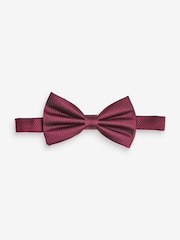 Rose Pink Textured Silk Bow Tie - Image 2 of 2
