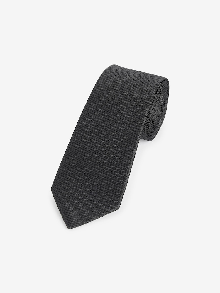 Black Textured Tie - Image 1 of 3
