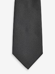 Black Textured Tie - Image 2 of 3