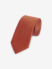 Orange Textured Tie - Image 1 of 3