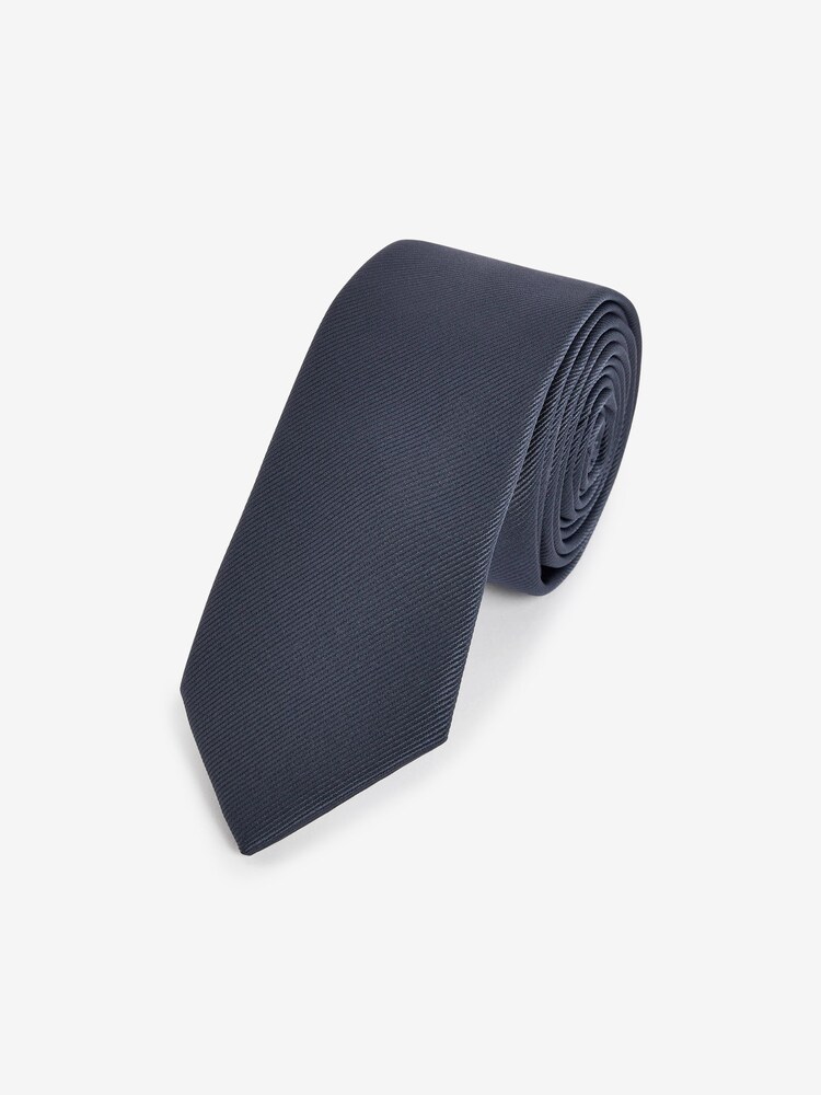 Dusky Blue Slim Twill Tie - Image 1 of 3