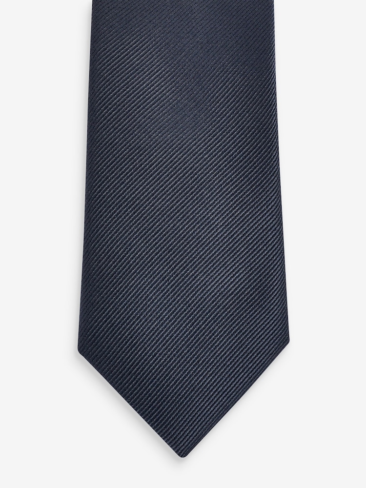 Dusky Blue Slim Twill Tie - Image 2 of 3
