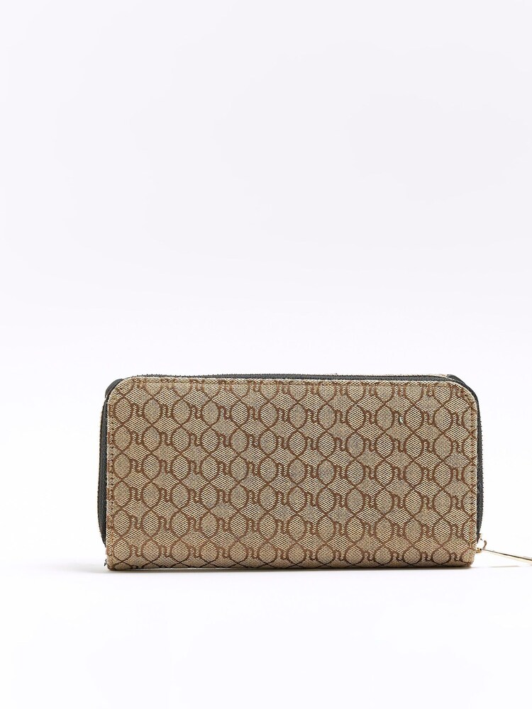 River Island Brown Large Tab Purse - Image 2 of 4 River Island Brown Large Tab Purse - Image 2 of 4