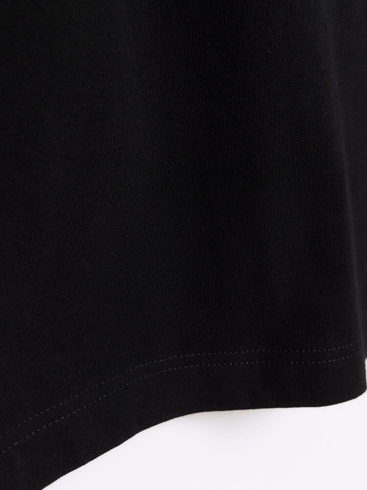 River Island Black Muscle Fit 100% Cotton T-Shirt - Image 4 of 4