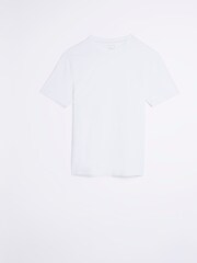 River Island White Muscle Fit 100% Cotton T-Shirt - Image 4 of 4