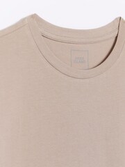 Naturalny szary kamienny - River Island Muscle Fit 100% Cotton T-Shirt - Image 6 of 6