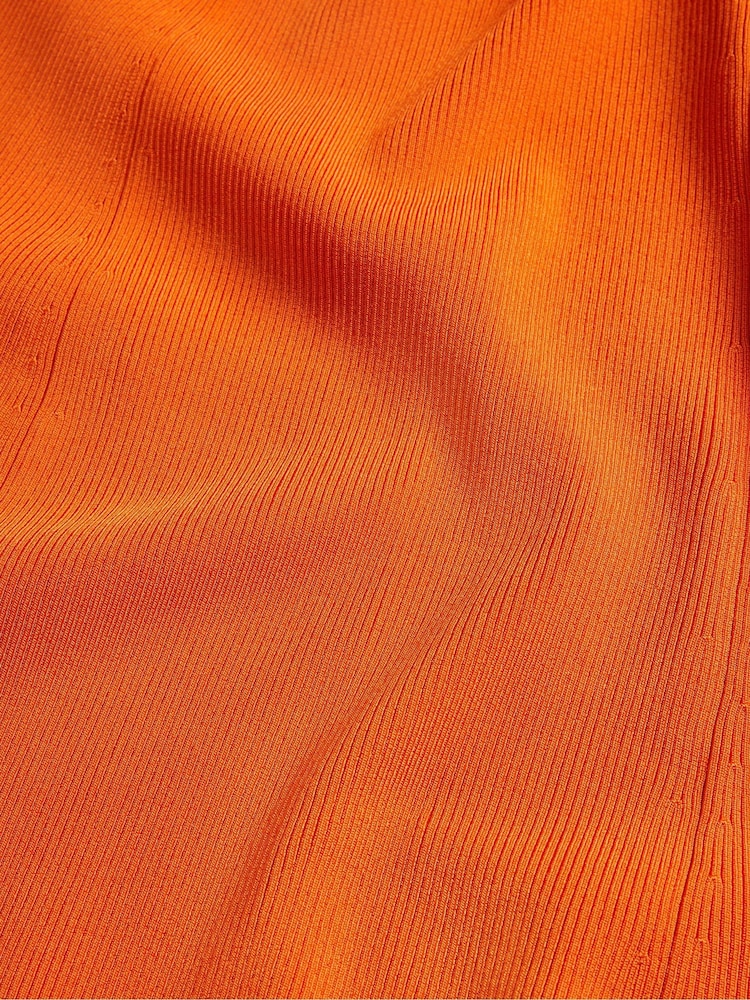 Ted Baker Orange Marrlyy Rib Knit Maxi Dress - Image 5 of 5