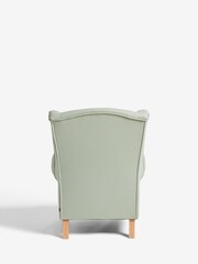 Tweedy Blend Sage Green Sherlock Highback Armchair - Image 6 of 10