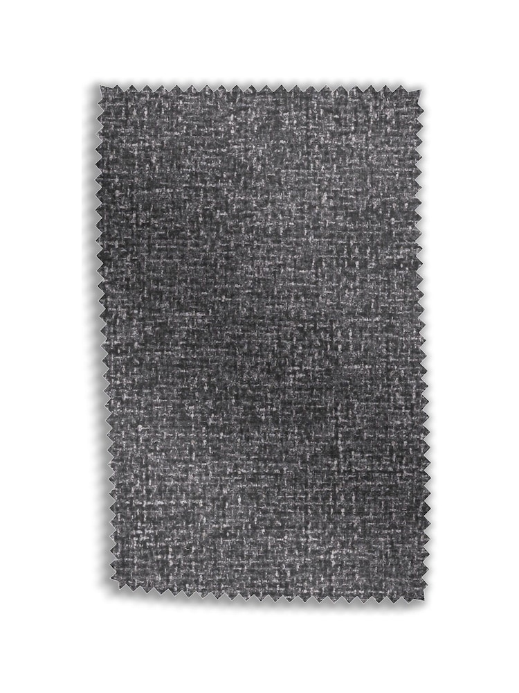Chunky Chenille Dark Grey Mila Compact 2 Seater Sofa In A Box - Image 9 of 9