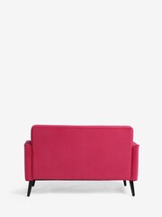 Soft Velvet Fuschia Pink Mila Compact 2 Seater Sofa In A Box - Image 3 of 6