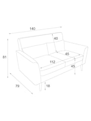Soft Linen Look Sage Green Mila Compact 2 Seater Sofa In A Box - Image 4 of 8