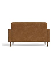 Vintaged Faux Leather Light Brown Mila 2 Seater Sofa In A Box - Image 7 of 10