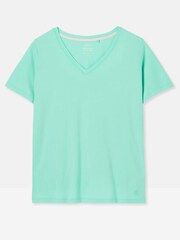 Joules Emily Blue V Neck T-shirt - Image 5 of 5