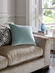 Soft Blue 59 x 59cm Matte Velvet Cushion - Image 1 of 3