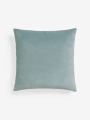 Soft Blue 43 x 43cm Matte Velvet Cushion - Image 3 of 5