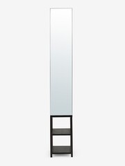 Black Mirrored Slimline Tall Storage Unit - Image 6 of 7