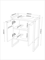 Natural Bronx Oak Effect Under Sink Storage Unit - Image 11 of 11