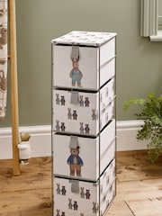 White Bertie Bear and Rosie Rabbit Storage Drawers - Image 1 of 4