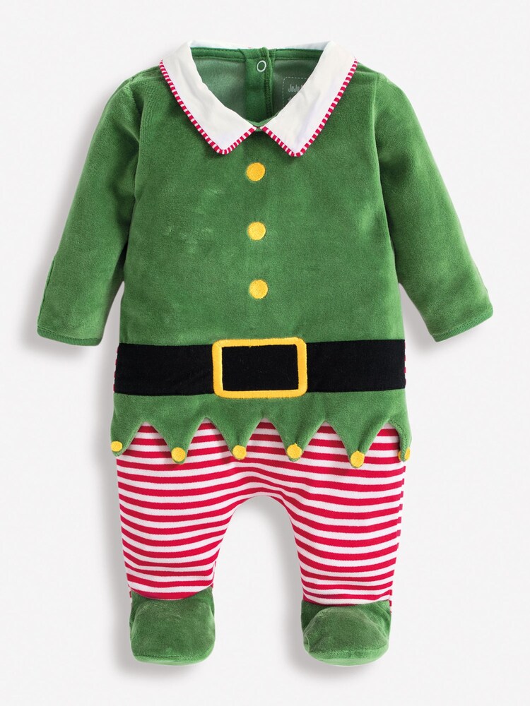 JoJo Maman Bébé Red Personalised 2-Piece Baby Elf Outfit Set - Image 2 of 6