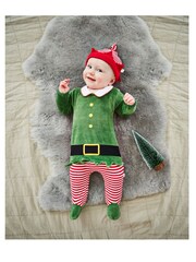 JoJo Maman Bébé Red Personalised 2-Piece Baby Elf Outfit Set - Image 6 of 6