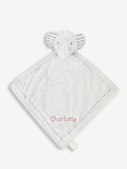 JoJo Maman Bébé Personalised Plush Elephant Blankie - Image 1 of 1