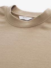 Stone Natural Oversized Heavyweight 100% Cotton T-Shirt - Image 5 of 6