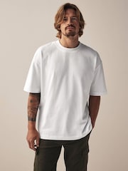 Weiß - Schweres T-Shirt aus 100% Baumwolle - Bild 1 von 7